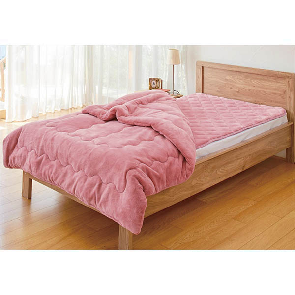 ひな暖 ぬくぬくセット(毛布+敷きパッド) ピンク