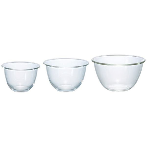 【100Pもらえる・11/30まで期間限定】ハリオ　耐熱ガラス製ボウル深型３個セット