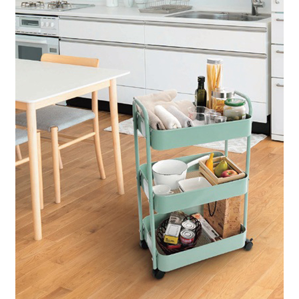 【100Pもらえる・11/30まで期間限定】グリンデイ　組立式スチールパイプ3段ラック